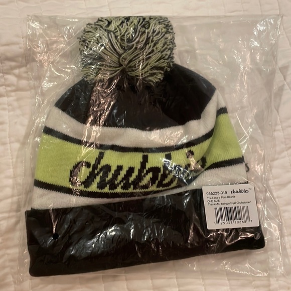 chubbies Other - Chubbies Lime-O Pom Beanie